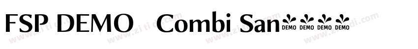 FSP DEMO   Combi San字体转换